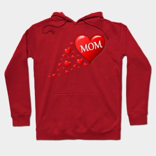 Mom Love Hearts Hoodie